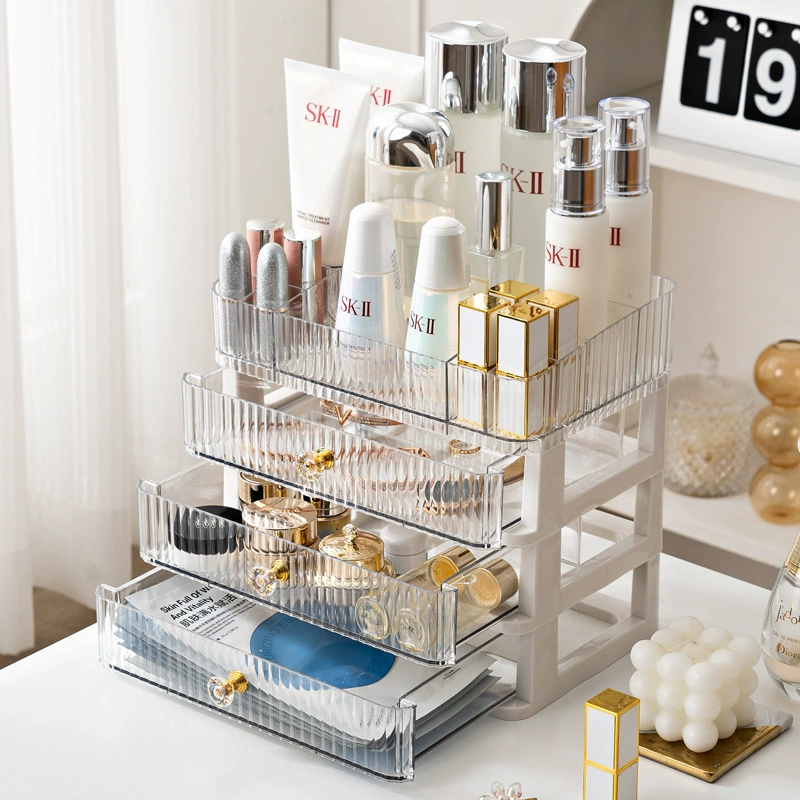 Table storage box, cosmetic plastic storage system, lipstick for skin care