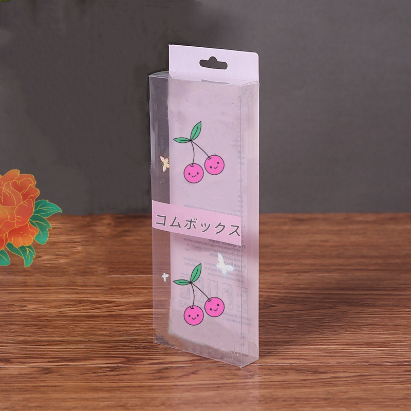 透明pvc按摩梳包装盒带挂钩彩印pet牙膏牙刷塑料盒磨砂防刮花胶盒