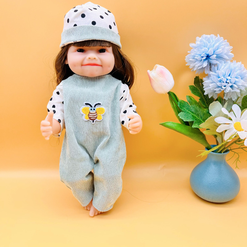 새로운 35CM 시뮬레이션 비닐 중생 인형은 귀여운 공주 선물 도매로 바꿀 수 있습니다