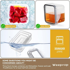 Food Storage Containers with Seals for Dry Goods and Snacks, Kitchen Storage, Refrigerator-Friendly, Food-Grade, 12-Piece Set