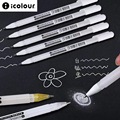 爱卡乐高光笔水彩绘画创意设计笔彩色记号笔diy油漆笔细头白色笔