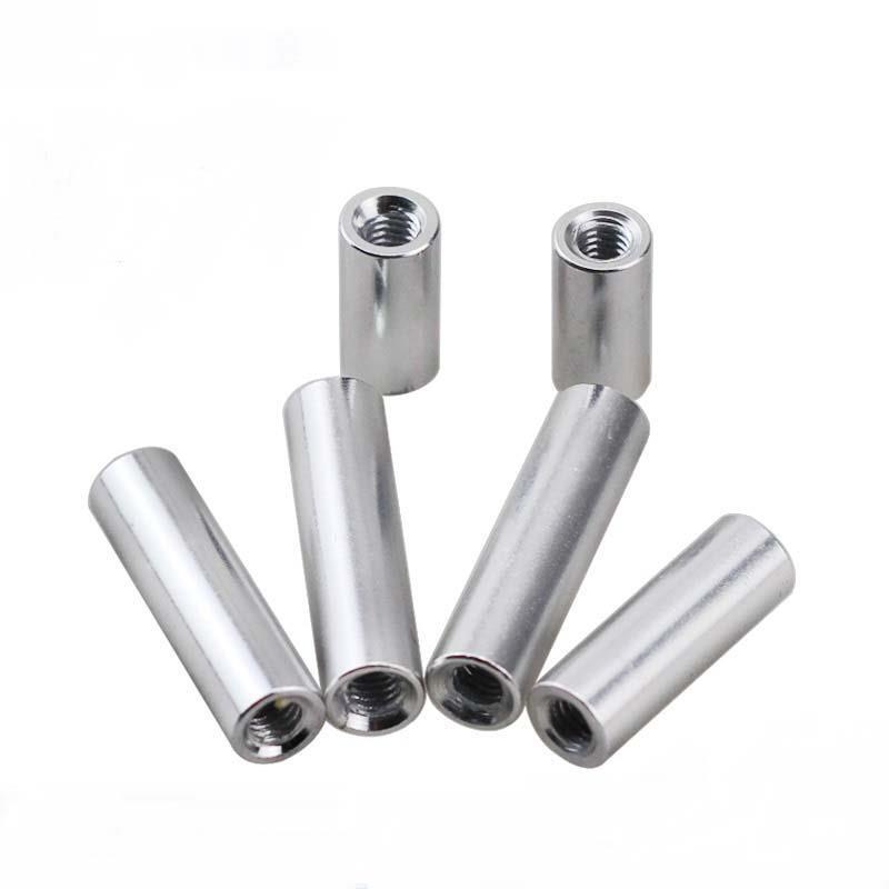 3-4 Aluminum Alloy Round Connecting Column Long Nut Pull Rod Double-Ended Internal Thread Through-Hole Spacer Support Connecting Pipe 3-4 Aluminum Alloy Round Connecting Column Long Nut Pull Rod Double-Ended Internal Thread Through-Hole Spacer Support Connecting Pipe