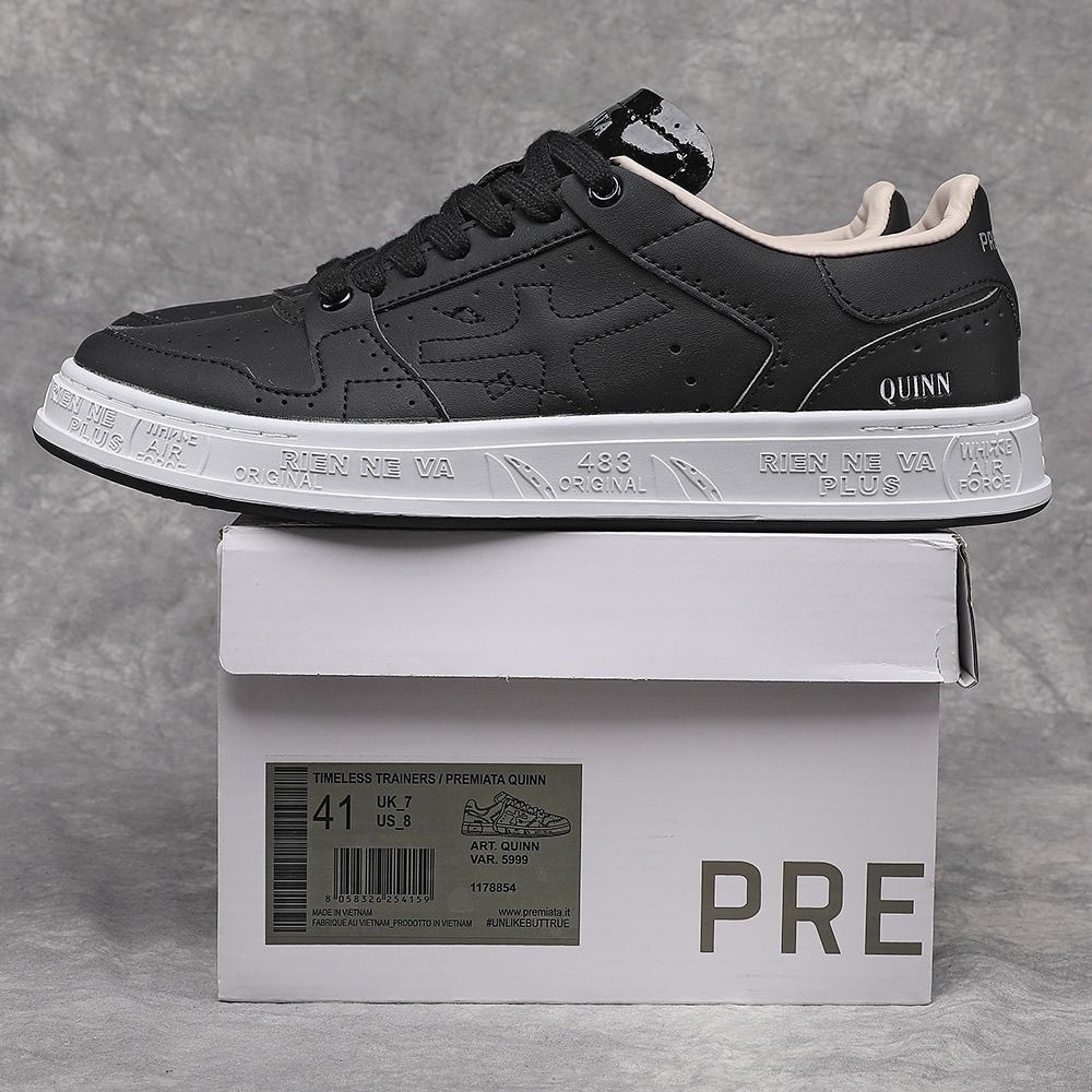 Premiata Men's Casual Sneakers Versatile White Casual Shoes