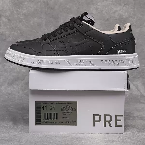 Premiata Men's Casual Sneakers Versatile White Casual Shoes