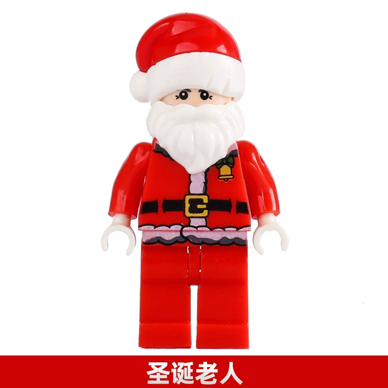 Трансграничный AliExpress совместим с мелкими частицами фигурки Санта-Клауса пазл Сборка строительные блоки Подарочные Подарки