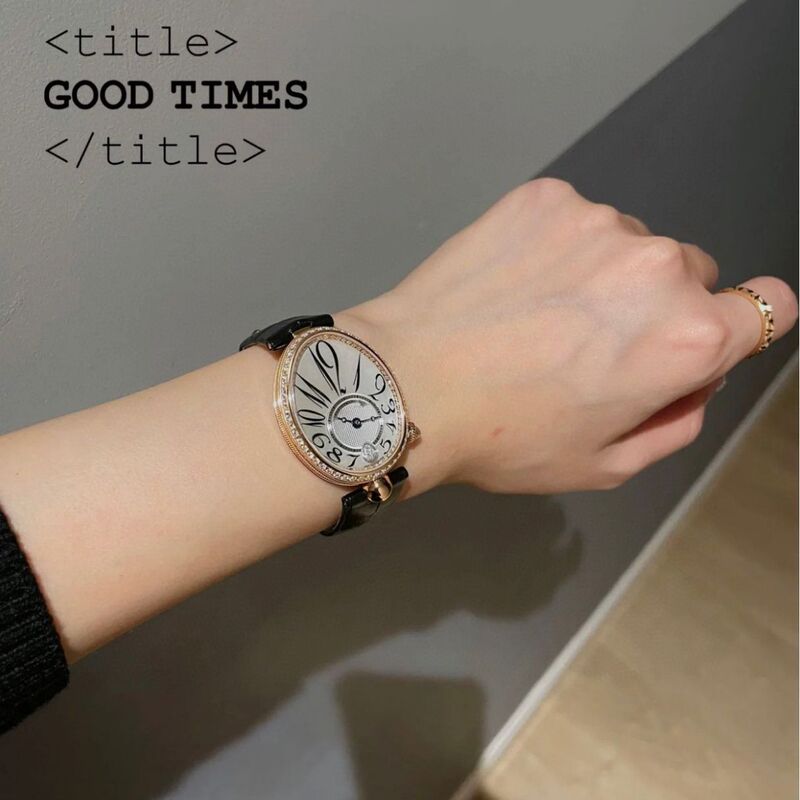 Pebble Mother-Of-Pearl Dial Naples Queen Women's Watch Barrel-Shaped Fully Automatic Mechanical Watch with Diamonds Luxury