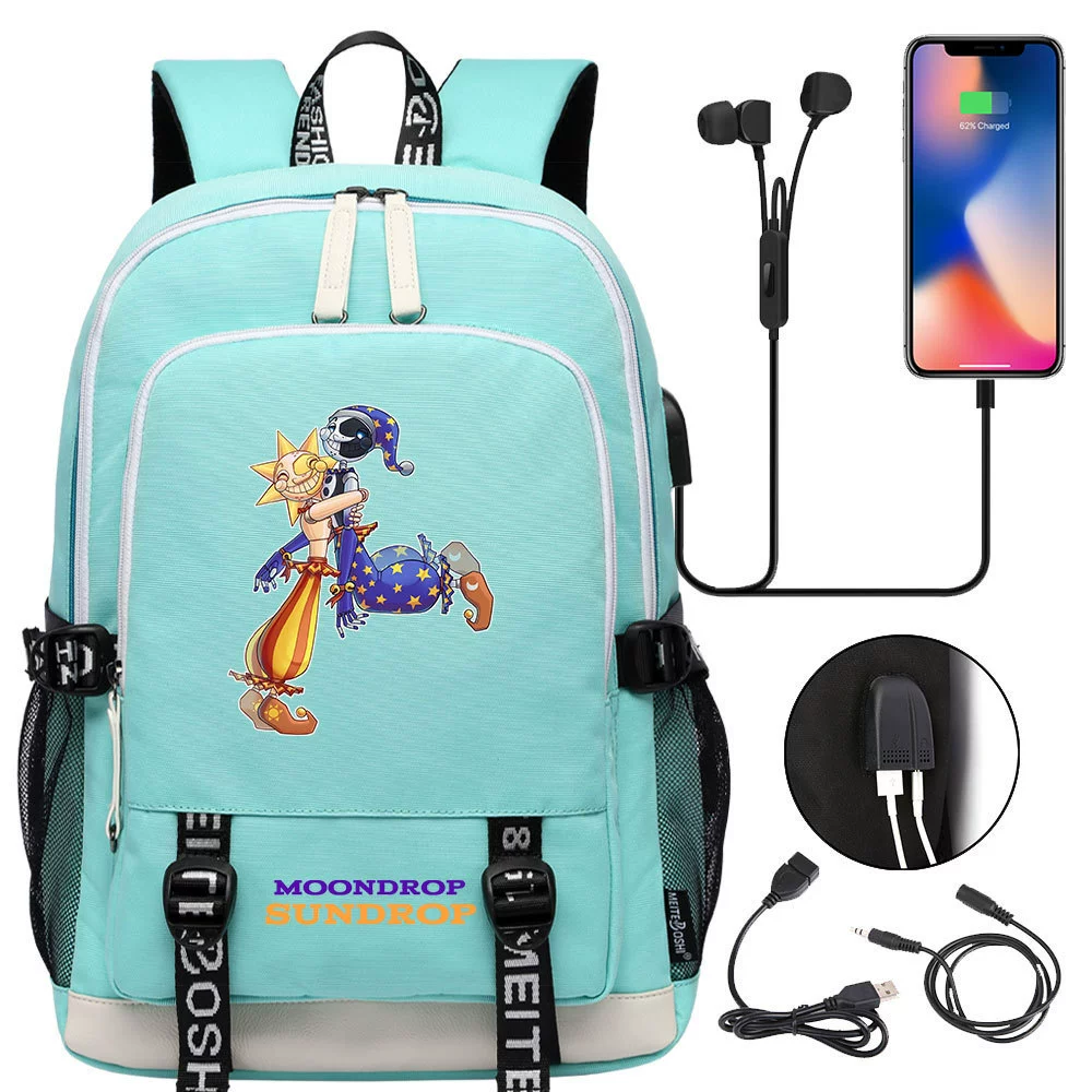School bag solar-powered for leisure, backpack, for teenagers