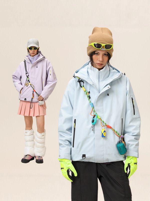 杰克传洋户外轻量化冲锋衣男多巴胺色系三防夹克进藏登山服外套女|undefined
