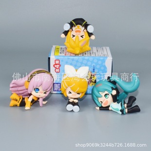 Trendy Hatsune Miku Falling Figure Capsule Toy Kagamine Rin Kagamine Len Megurine Luka Figure Collectible Doll