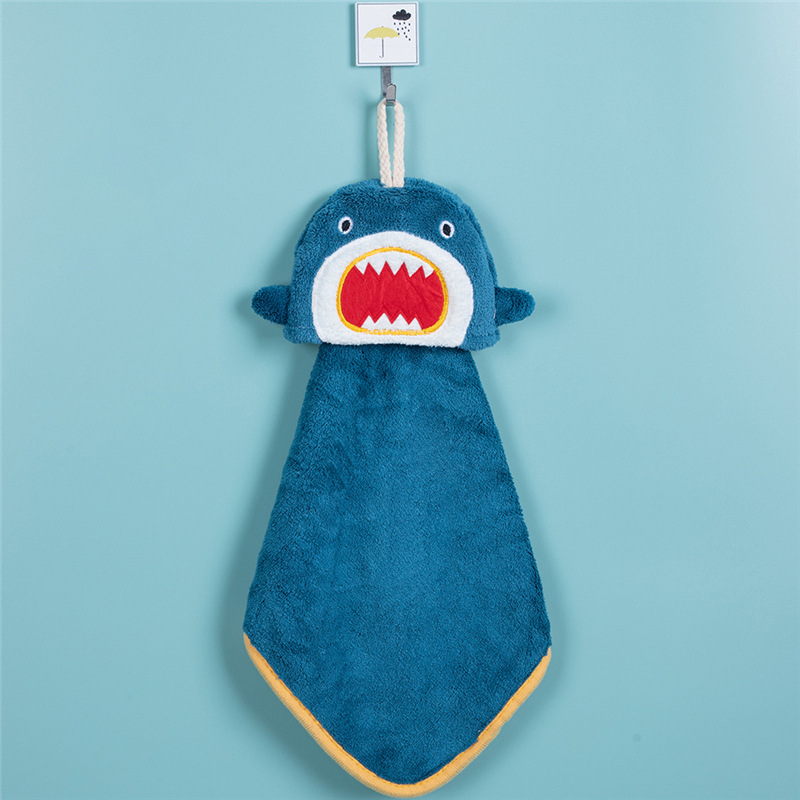 Toalla de mano Linda cocina baño toalla de mano artefacto toalla seca para niños Super dibujos animados succión lavado paño de mano