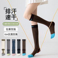 瑜伽袜子女夏薄款五指袜普拉提防滑胶抗菌防臭跑步健身分趾运动袜