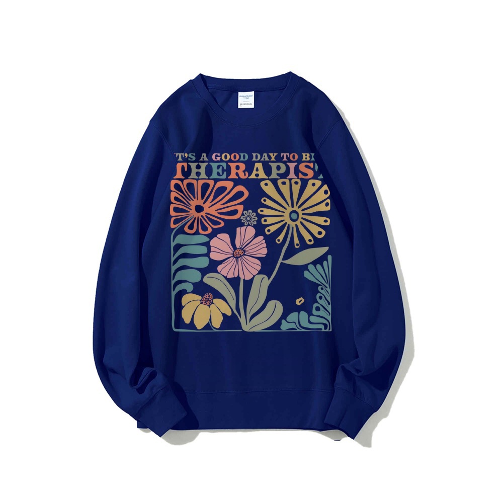 Therapist Sweatshirt Therapy Crewneck Counselor Sweatshirt M