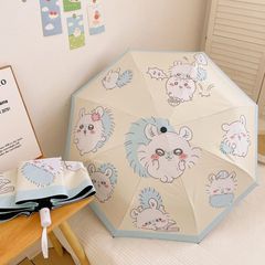 全自動 Jiyikawa 傘 ビニール サニーアンブレラ 両用折りたたみ日傘 日焼け止め UV