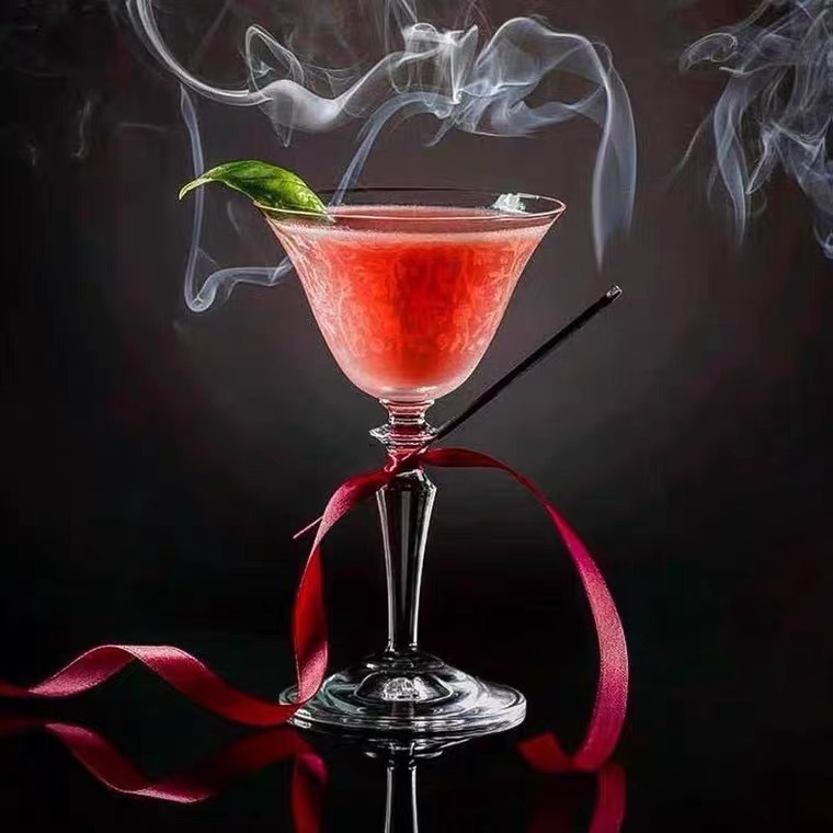 Serie ligera Copa de cóctel de estilo japonés Copa de flores al horno Copa Martini Copa de comandos de Singapur Copa de bebidas largas