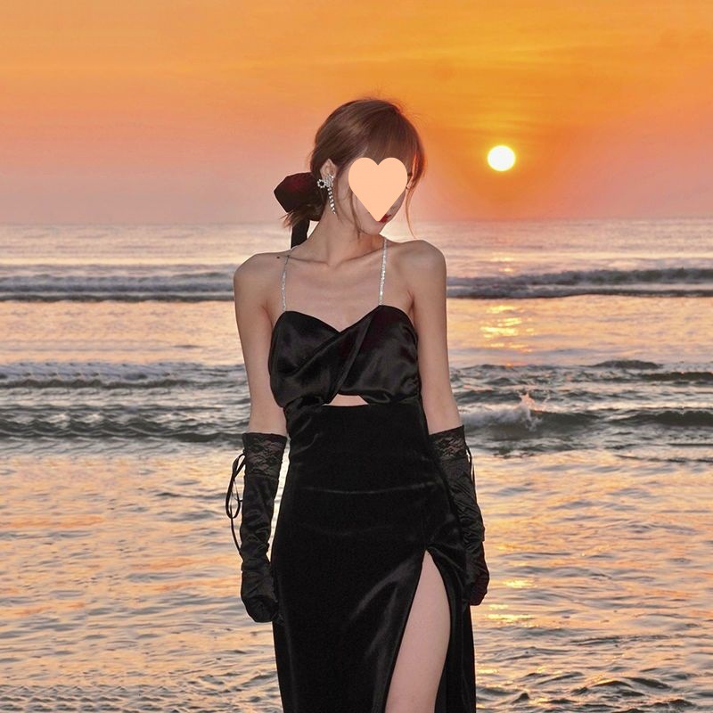 沙滩裙2022新海边度假裙旅游穿搭连衣裙生日小礼裙适合拍照的裙子