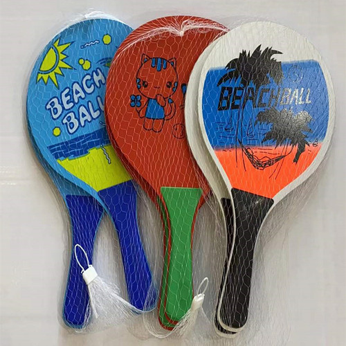 Colorful Plastic Badminton Racket with Cartoon Handle, Wholesale Badminton Racket with High-Elastic Three-Hair Shuttlecock