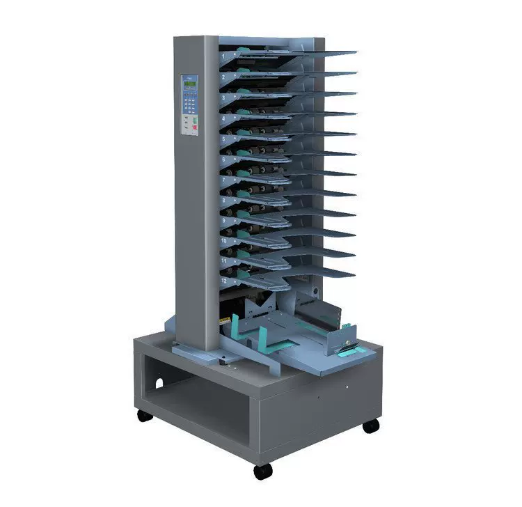 按需定做全自动10格搓轮式高速配页机 捡页机 铜版纸分册机