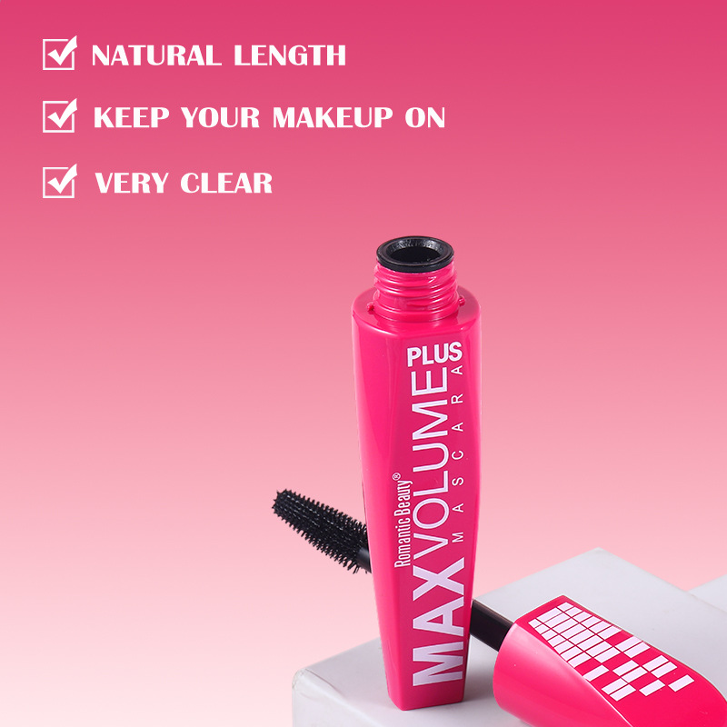 Transfronterizo tubo rosa máscara delgada y densa maquillaje de ojos curvación natural maquillaje de color no es fácil de atemorizarse máscara de base para mujeres