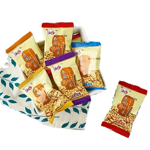 Lushang Fried Rice 2500g Puffed Rice Crisps Thai Mixed Grain Fragrant Rice Multi-Flavor Office Leisure Snack