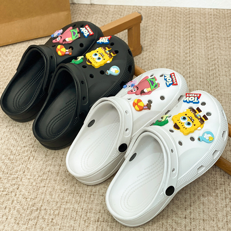 Spongebob Stylish Flat Eva Clogs for Women, Summer Casual Non-Slip Versatile Beach Sandals, Women's Slippers Spongebob Stylish Flat Eva Clogs for Women, Summer Casual Non-Slip Versatile Beach Sandals, Women's Slippers
