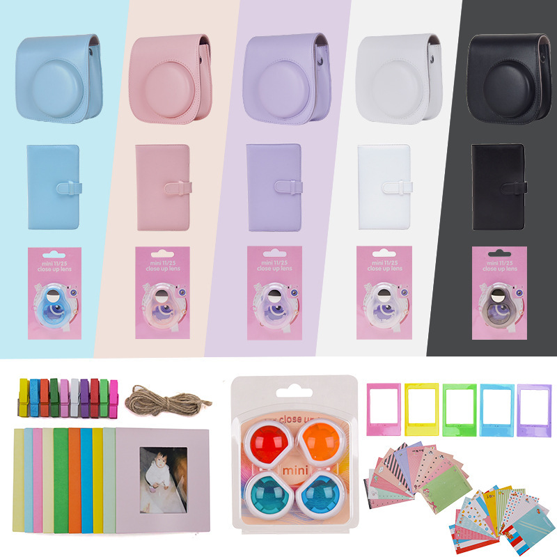 [Factory in stock direct supply] instax Polaroid mini11 camera bag gift combination package 7-piece set