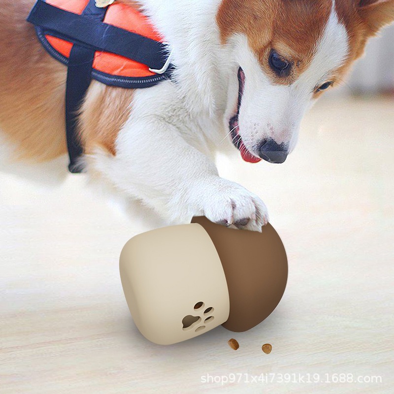 Amazon venta caliente productos para mascotas comida lenta hongos comida de fugas puede morder gato perro entrenamiento de rompecabezas fugas de comida jugar