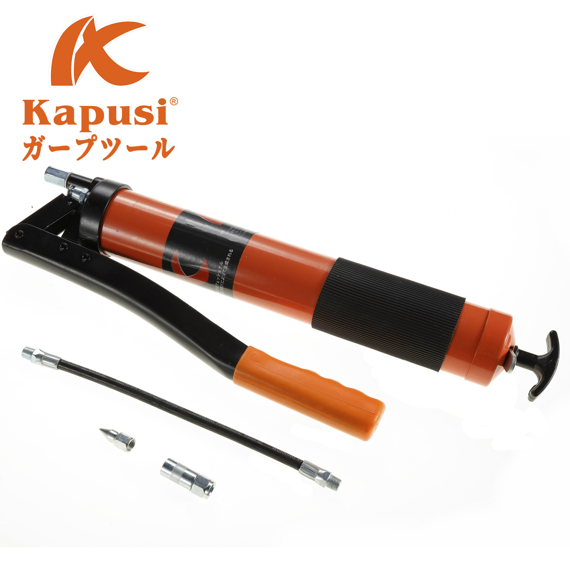 kapusi手动双杠黄油枪高压手拉注油器600cc压杆式注油枪手提式