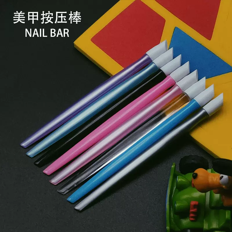 厂家直销指甲美甲按压棒指甲清洁棒多功能贴纸压花棒大量现货直供