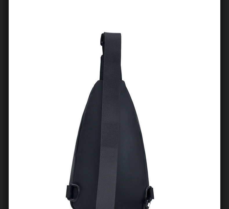 New water-repellent leather film chest bag for men, large-capacity multi-layer adjustable shoulder strap crossbody bag for cross-border use undefined