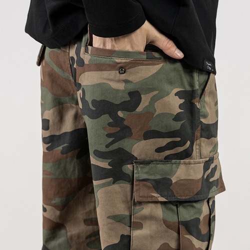 Vintage American Street Camouflage Work Pants for Men in 2025 - Heavyweight Straight Leg Functional Windproof Casual Pants
