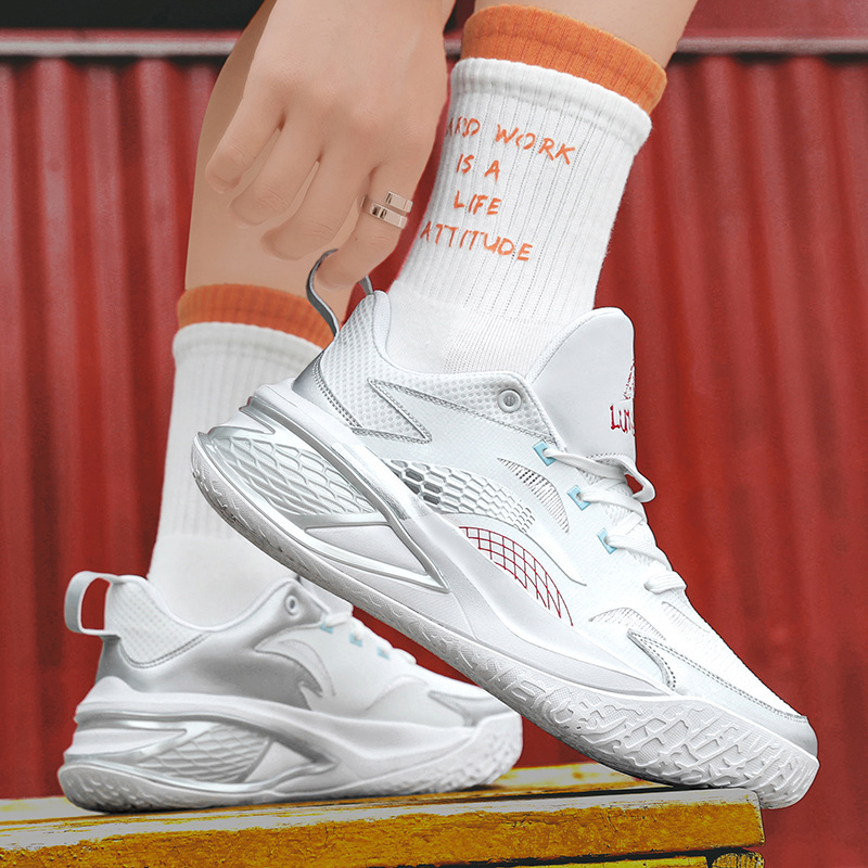 Air Raid 11 Men's Shoes 2025 New Spring Breathable Basketball Shoes Training Shoes Running Non-Slip Wear-Resistant Leather Sports Shoes