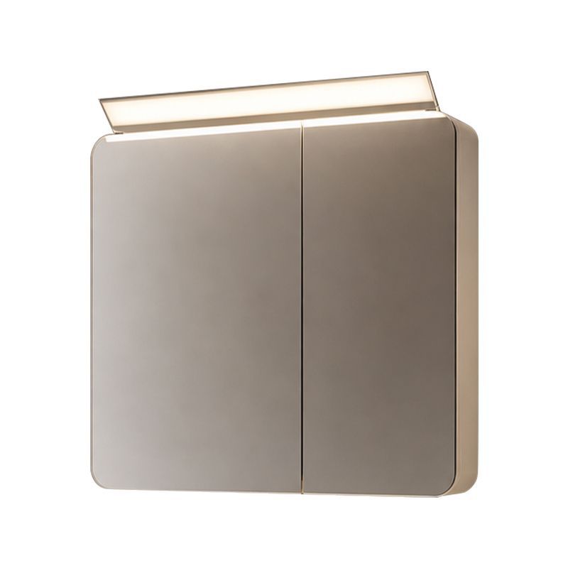 Gabinete de espejo japonés ABS de grado alimenticio, lámpara de maquillaje, ajuste de ángulo del gabinete de espejo de baño, tablero de lámina móvil, puerta de espejo plegable