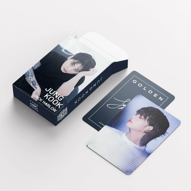 Иностранная торговля исключительно предоставляет 92 карточки JUNGKOOK персональная карточка GOLD звезда фото периферийная LOMO маленькая карта