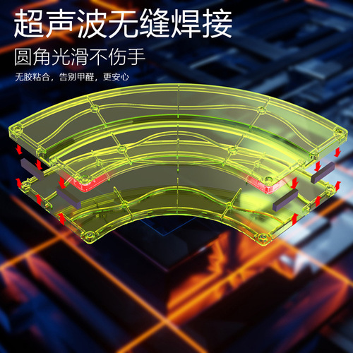 Track Magnetic Tiles Set, Versatile Magnetic Tiles Construction Toy, Magnetic Track Car, Magnetic Building Toy