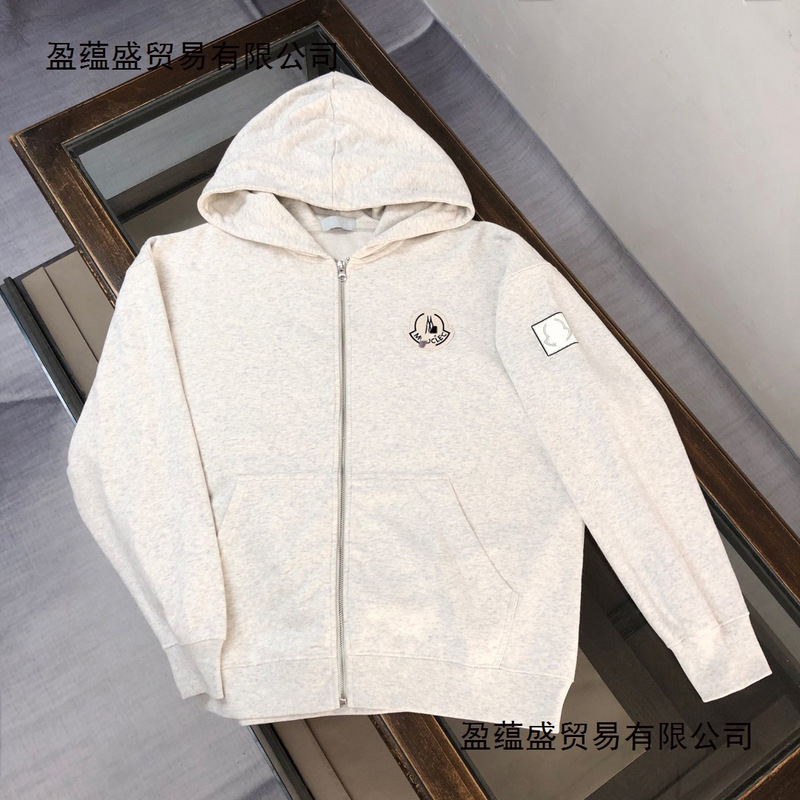 Autumn and Winter New Original Standard Mengkoumiao Men's Hoodie Sweatshirt Cardigan Zipper Embroidered Long-Sleeved Terry Sweatshirt for Men