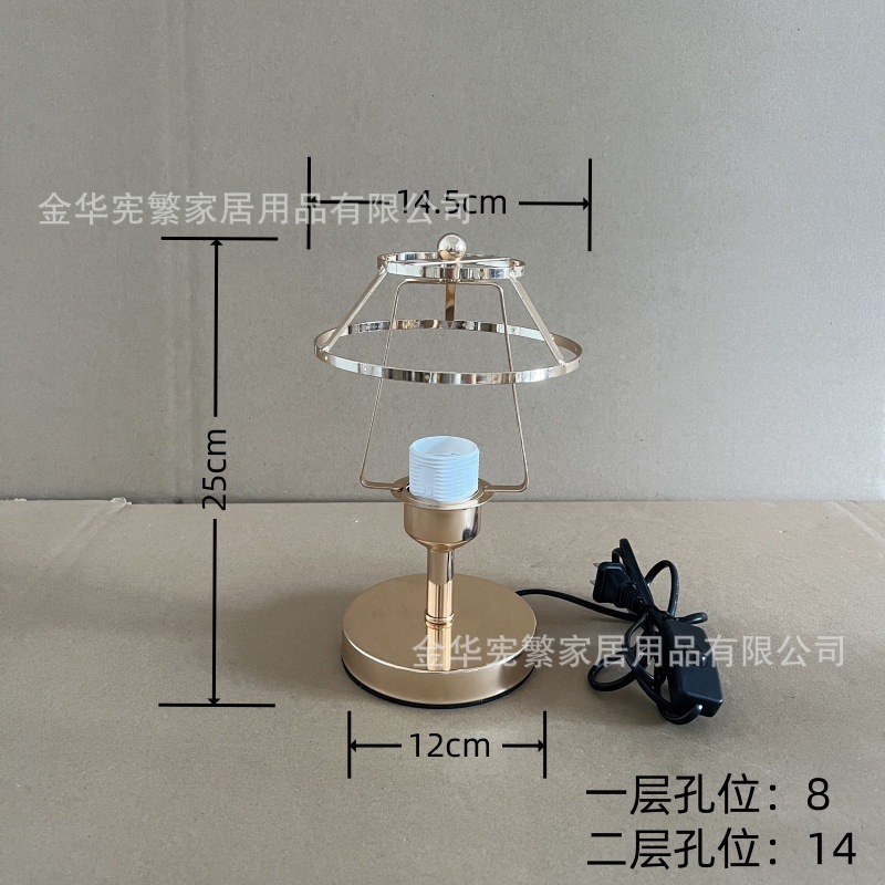 Accesorios de lámparas de escritorio transfronterizas Xianfeng recomendados Diy hierro marco base de poste de metal recto con interruptor de botón de alambre