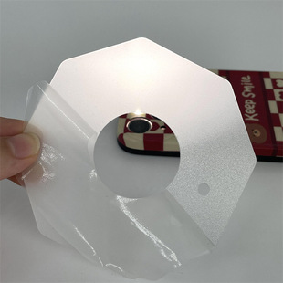 Customized processing of 1.2mm diffuser plate transparent PC gasket full bottom adhesive uniform light display CNC carved shape