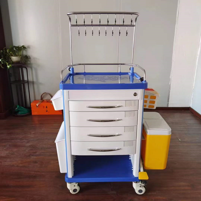 多功能护理车护士推车麻醉车病房输液车送药车医院病房钢塑抢救车