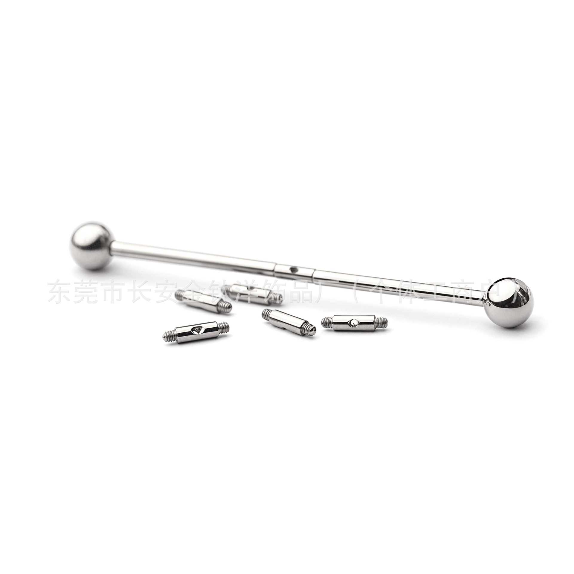 Labret piercing jewelry detail image
