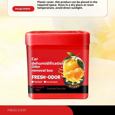 Cross-Border Special Car Dehumidifier Box, In-Car Odor Removal Magic Box, Removes Musty Smell and Odor from the Car, Long-Lasting Fragrance, Moisture Absorption (Aktiv kömürlü qoxu uducular) - english-label-dehumidification-and-moisture-proof-odor-free-and-fragrant-1-box