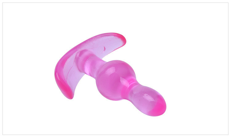 Mini TPE Anal Plug Set with Beaded Design, Pink and Black Options — detail image 30