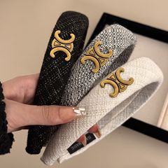 法式高級感時尚洋氣百搭神器高顱頂氣質發箍秋冬2024新款頭飾頭箍