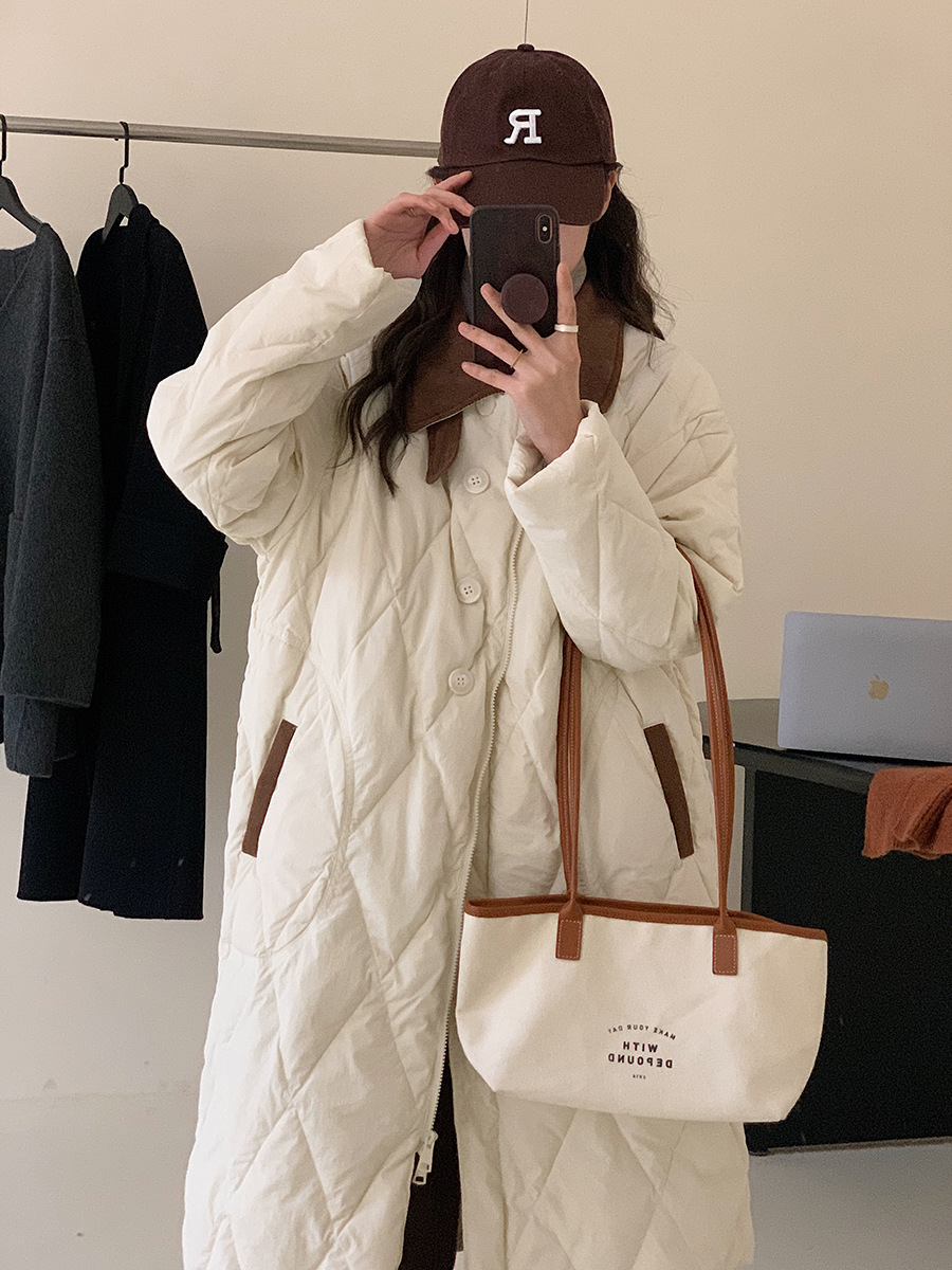 Design corduroy winter fashionable keep warm down jacket