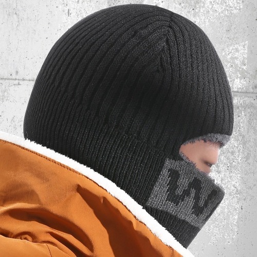 Wool hat, full face winter cycling cold mask, men's warm knitted hood, women's electric motorcycle windproof