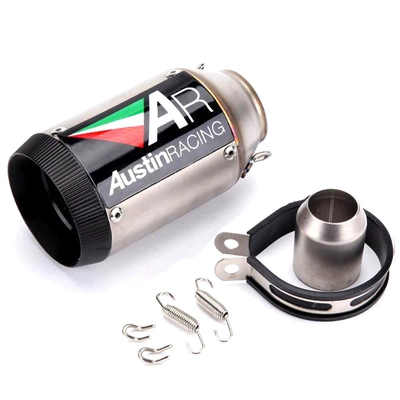 titanium alloy carbon fiber | Motorcycle exhaust pipe - titanium-51mm