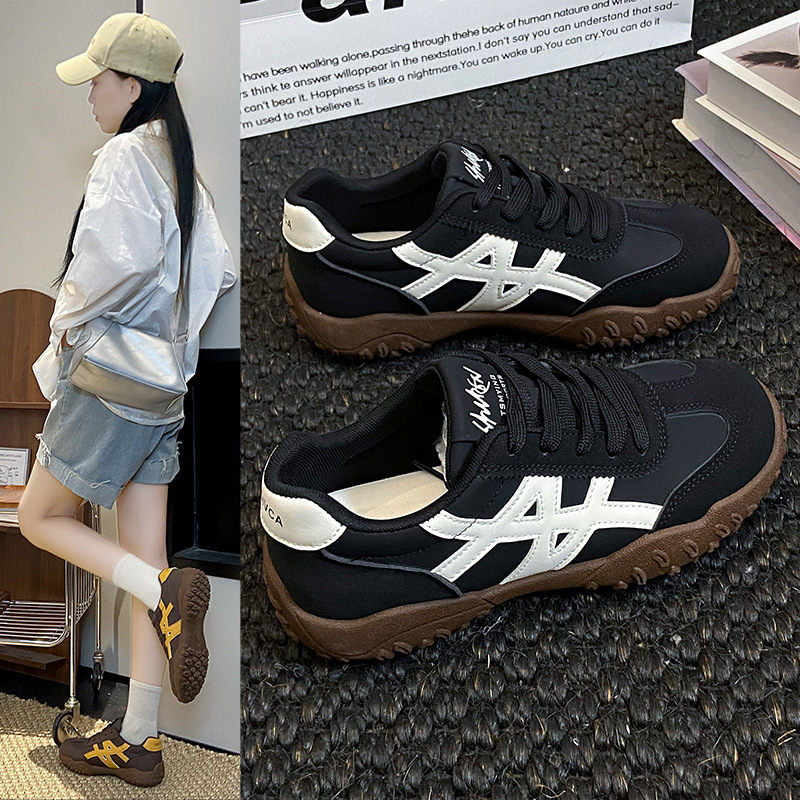 Ins coreano casual zapatos deportivos para mujeres 2025 otoño nuevos estudiantes corren correa zapatos blancos callejeros