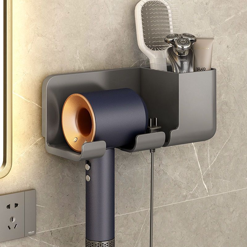 Hair dryer holder without drilling bathroom hair dryer rack bathroom multi-purpose storage rack hairdryer stand