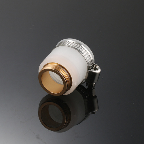 C-clamp multi-purpose adapter imitation silicone faucet water purifier parts aluminum thin half steel tooth universal connector