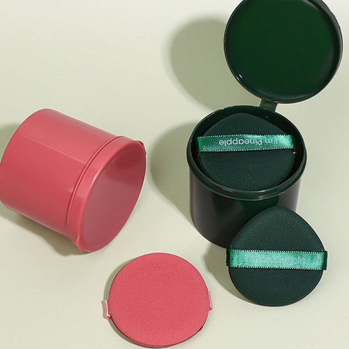 Air Cushion Powder Puff Strawberry Pineapple Egg Yolk Pie Dry and Wet Use Big Size Easy to Eat Beauty Sponge Seven Star Makeup Sponge 