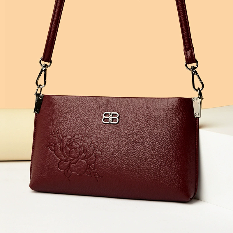 Shoulder bag, ethnic small bag, for middle age, ethnic style
